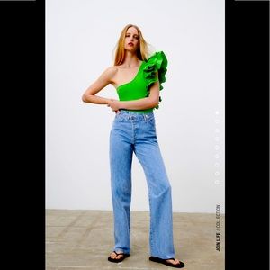 NWT ! Zara Green bodysuit